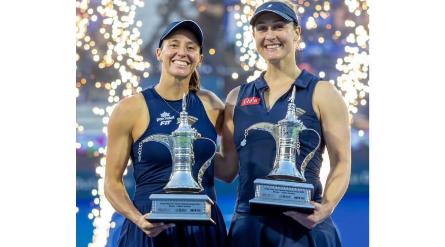 الكندية دابروفسكي.. تنجو من الموت وتحرز لقب زوجي «تنس دبي»