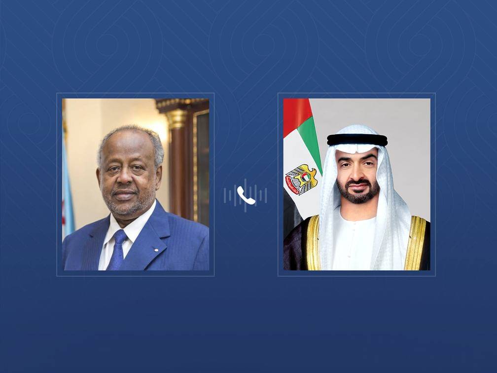 محمد بن زايد ورئيس جيبوتي يبحثان التطورات العسكرية الخطرة في المنطقة